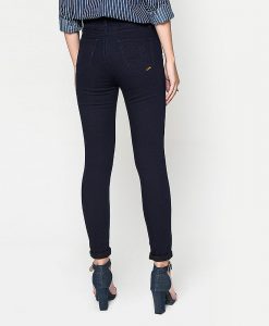 กางเกงยีนส์ Solid-rinsed High-rise Skinny