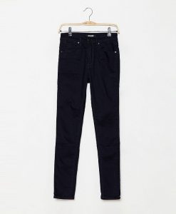 กางเกงยีนส์ Solid-rinsed High-rise Skinny