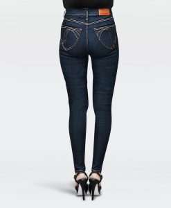กางเกงยีนส์ผู้หญิงทรง Skinny High Waist รุ่น Cool&Dry