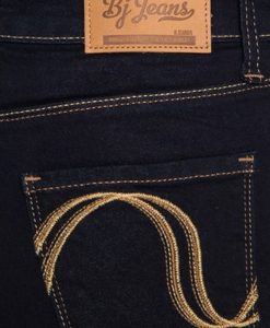 กางเกงยีนส์ Duochrome-stitch Solid High-waisted Skinny