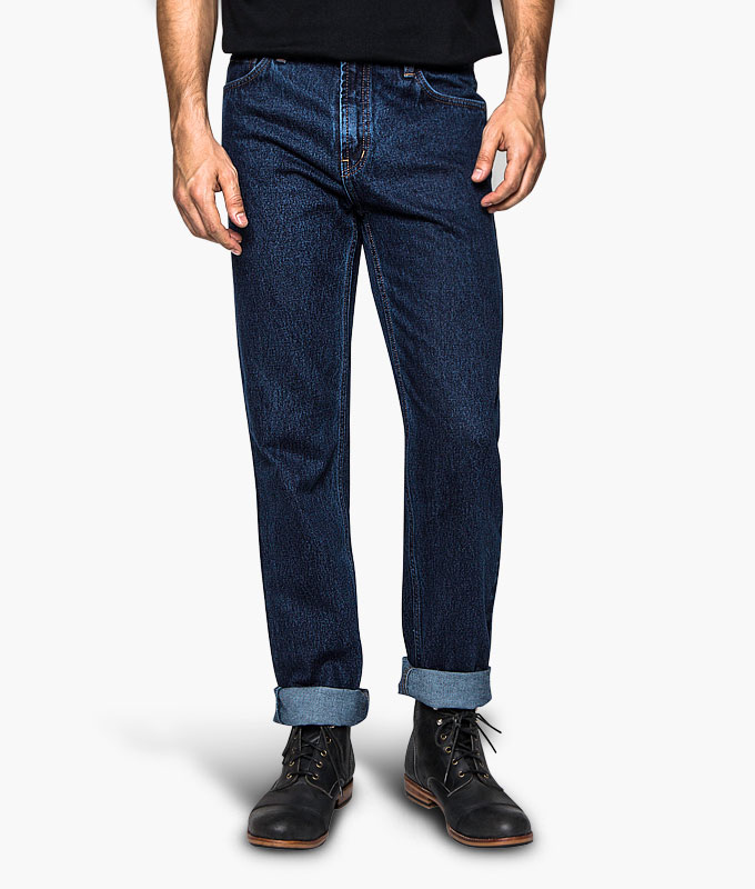 กางเกงยีนส์ Classic Straight Washed