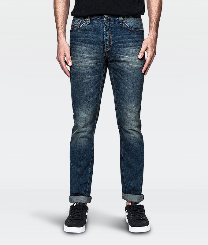กางเกงยีนส์ Dusty Washed Slim Narrow