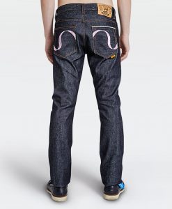 กางเกงยีนส์ผ้าดิบ PINK SELVEDGE DENIM