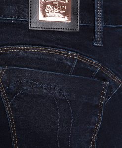 กางเกงยีนส์ Solid-rinsed Push-up Low-rise Skinny
