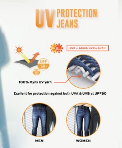กางเกงยีนส์กันแดด UV Protection UPF50+